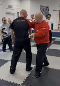 Harry (Edinburgh School Owner) with UK Chief Instructor Master Alan Paterson