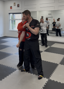 Master Alan with a student of Schools of Kung Fu Edinburgh